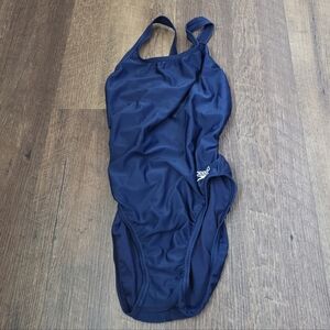 Speedo Navy One-Piece Swimsuit with Scoop Back